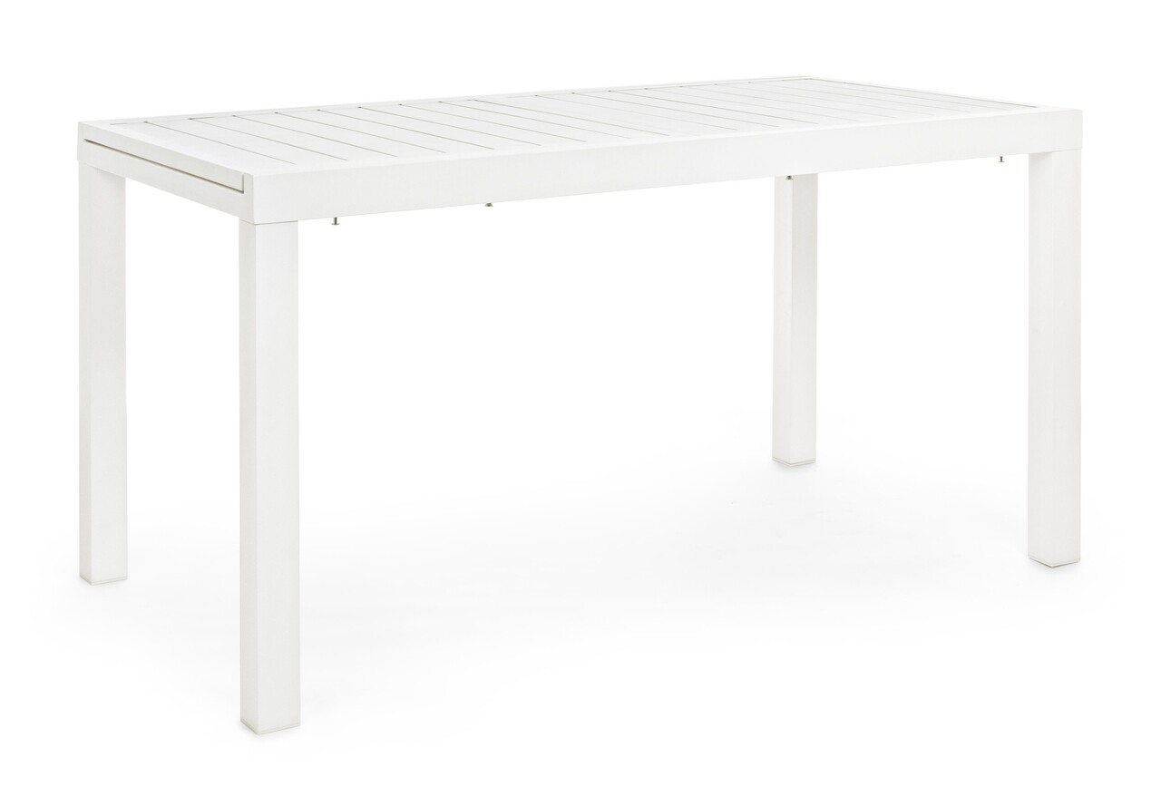 Hilde Kihúzható kerti asztal, Bizzotto, 140-210 x 77 x 75 cm, alumínium, fehér