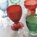4 pohár víz készlet, Villeroy & Boch, Boston, 400 ml, kristályüveg, piros