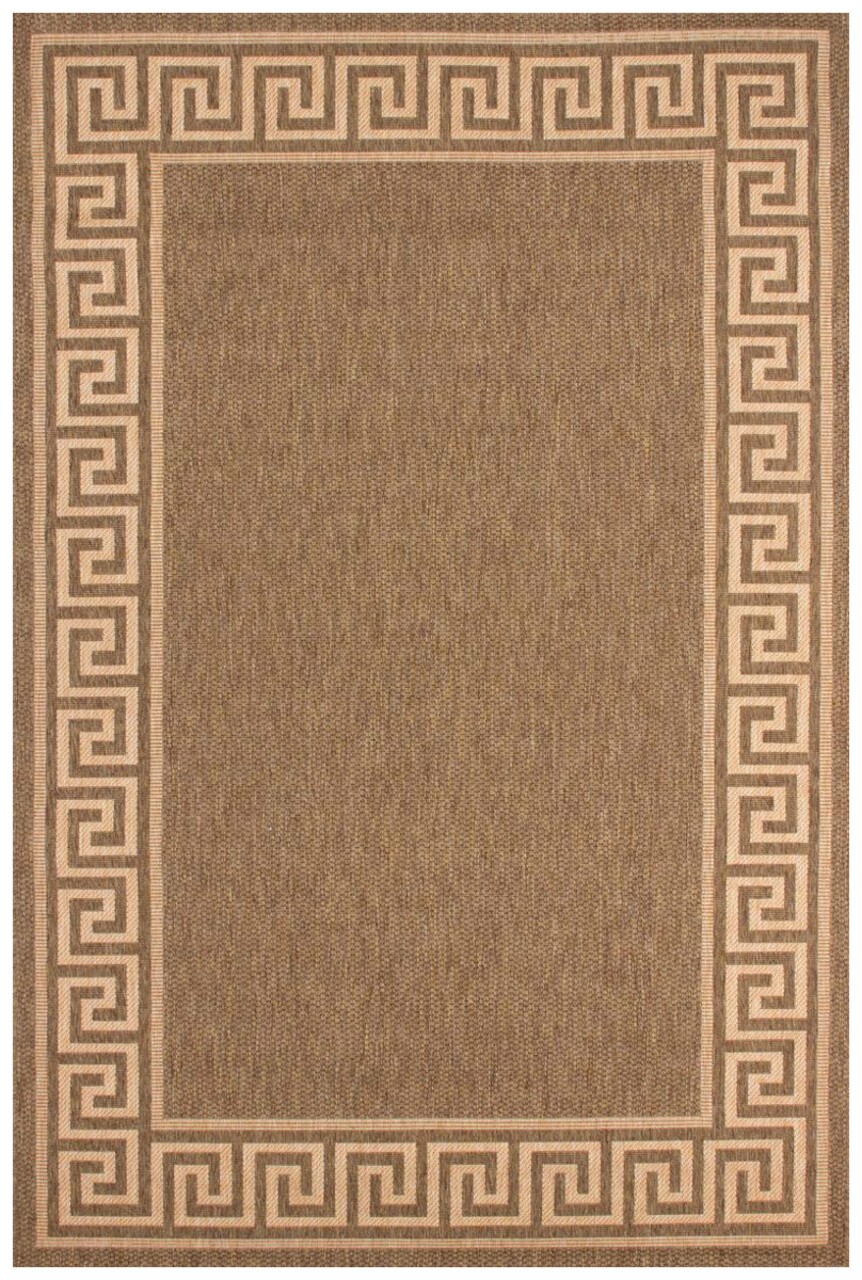 Zara Szőnyeg Border, Decorino, 80x150 cm, polipropilén, barna