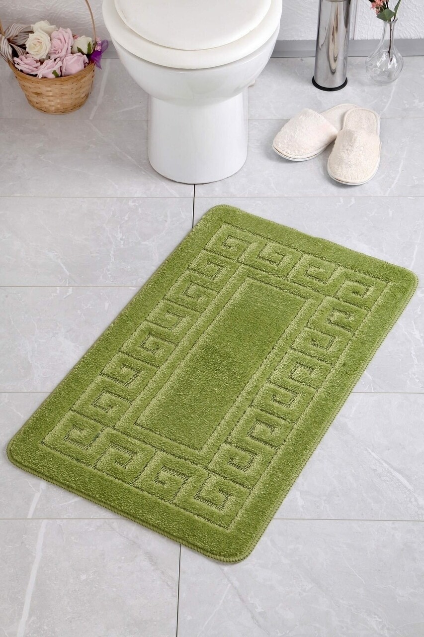 Ethnic Fürdőszobai szőnyeg, Confetti, 50x70 cm, zöld