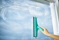 Ablaktisztító, 3 az 1 -ben, Wiper W&F Cleaner L micro duo, Leifheit, 33 cm, gumi / mikroszálas, fehér / zöld