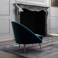 Matilda Fotel, Ndesign, 78x78x82 cm, fa, olajkék