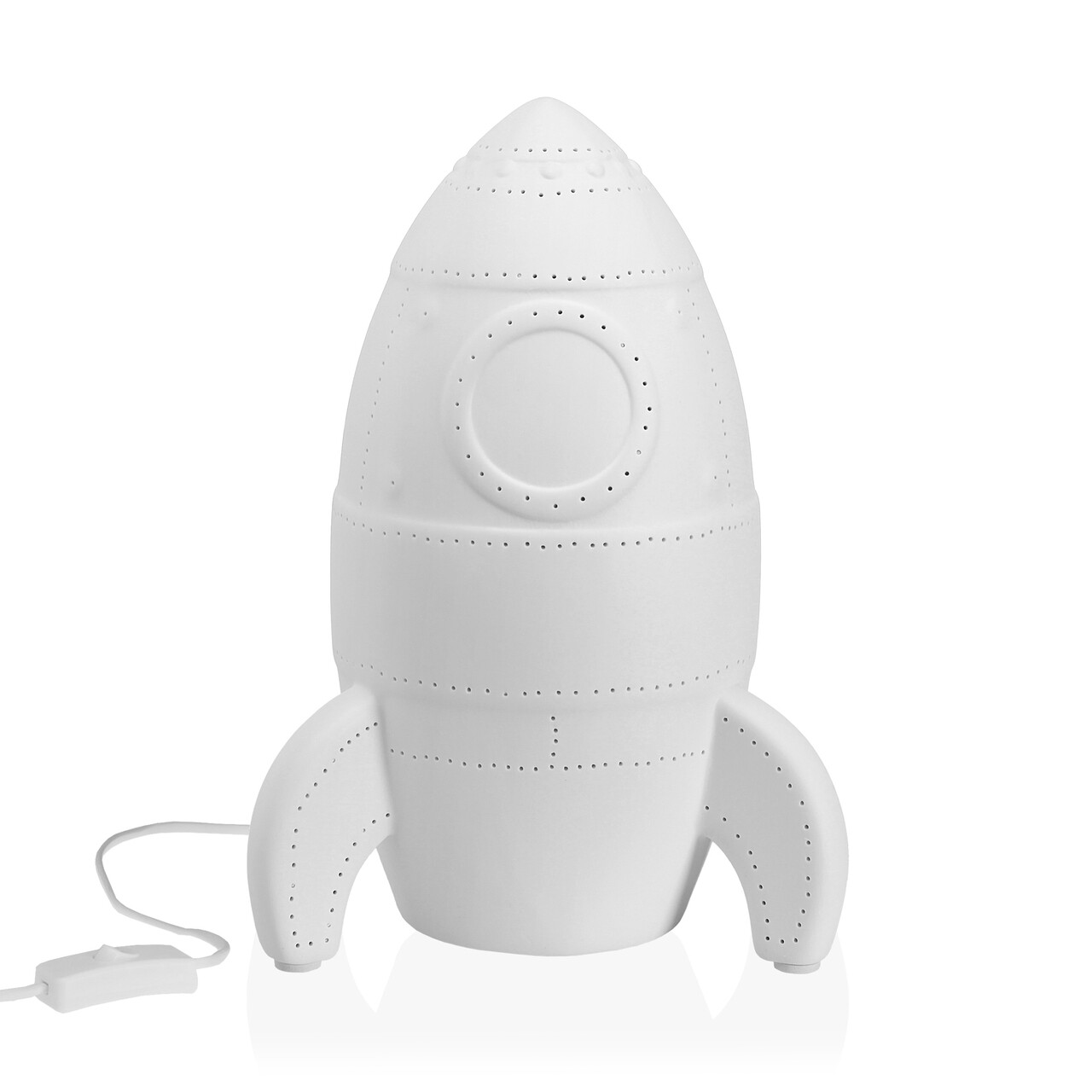 Rocket Éjjeli lámpa, Versa, 1 x E14, 20x28.5 cm, porcelán