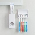 Fogkrém adagoló készlet és fogkefetartó InnovaGoods, műanyag / szilikon