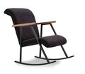 Yoka hintaszék, Futon, 86x60x96 cm, fém, fekete