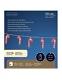 Candy Cane Fényfüzér, Lumineo, 190 cm, piros/fehér