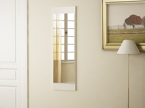 Venedik Fali tükör, Furny Home, 35x1.8x120 cm, fehér