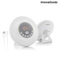 Ébresztőóra hangszóróval és napfelkelte effektussal, Slockar InnovaGoods, Bluetooth, USB, RGB, 16x16 cm, 16x16 cm