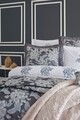 Set de pat Delma - Grey, Cotton Box, 12 piese, poliester, gri