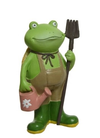 Frog Boy Dísz, Decoris, 7.5x9.5x15 cm, poligyanta, színes