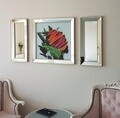 T801, Neostill Kép és 2 db Dísz tükör, hőálló üveg, 70 x 70 cm/30 x 70 cm