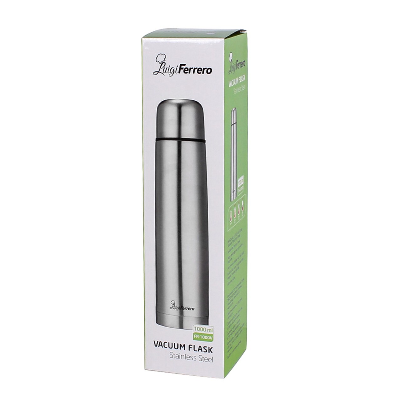 Luigi Ferrero Termosz Flakon, FR-1000V, 1000 Ml, Rozsdamentes Acél