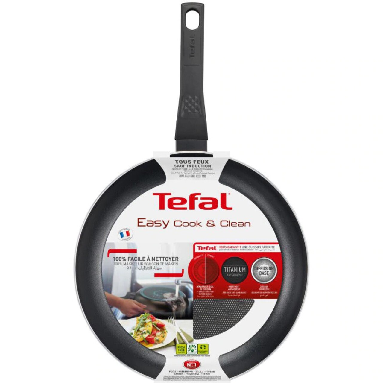 Serpenyő, Tefal, Simply Clean, 26 Cm Ø, Alumínium