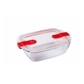 Pyrex Cook & Heat Ételtéroló fedővel, 1,1 L, edzett üveg