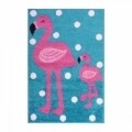Play Days Flamingo rózsaszín / kék szőnyeg, 100% poliészter, 80x120 cm, többszínű