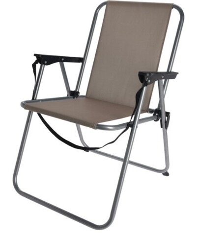 Összecsukható szék az Unica kerthez, 45x38x75 cm, fém, taupe