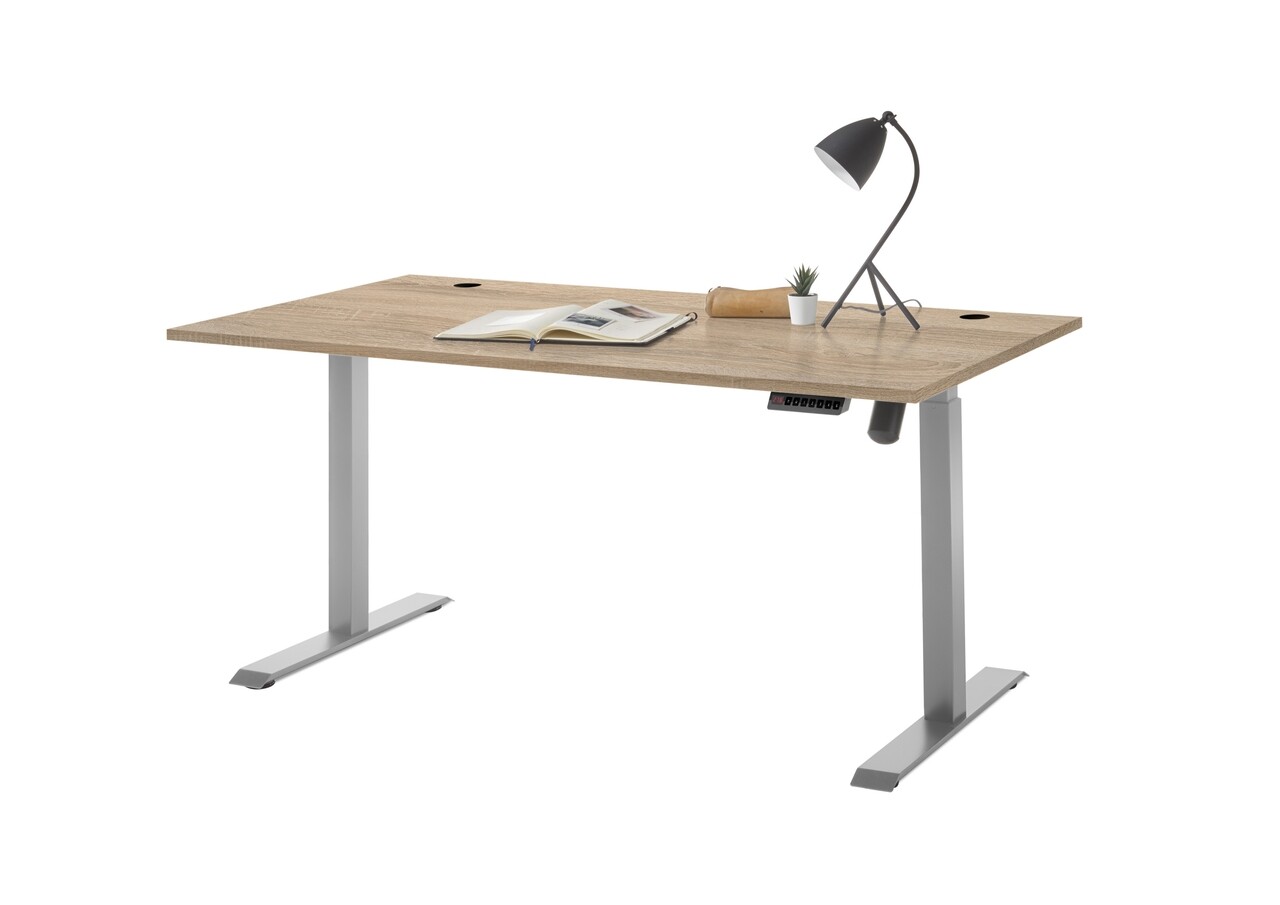 Állítható íróasztal, Pronto Office, 160 X 77 X 72 Cm, PAL, Bézs