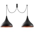 Berceste N-1392 Csillár, Noor, 131 x 127 cm, 2 x E27, 100W, fekete
