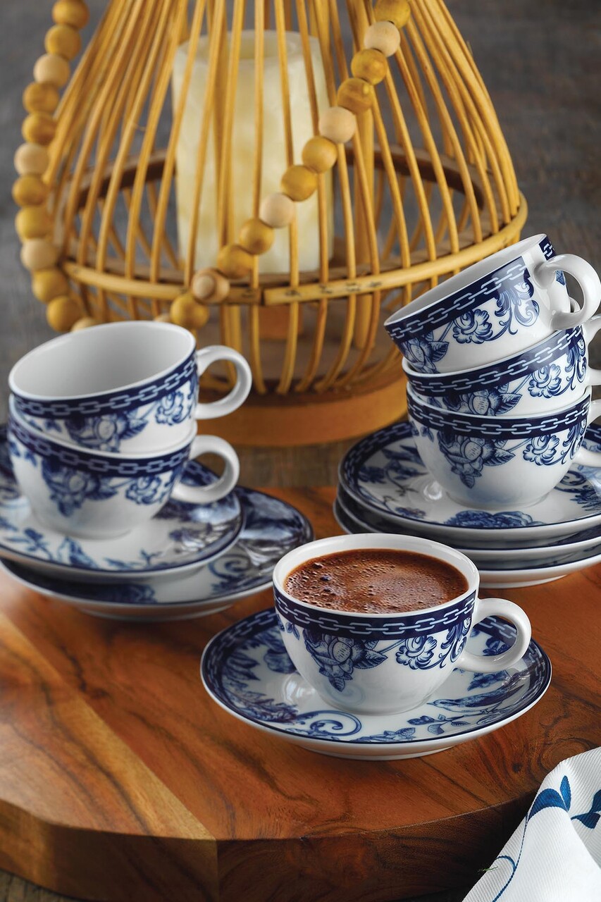 Kutahya Porselen Kávés készlet, ZG12KT420939016, 12 darabos, porcelán