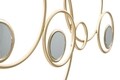 Mauro Ferretti Fali dekoráció, Light Mirror, 118.5 x 2.5 x 47 cm, fier, aranyszín