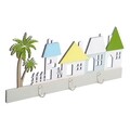 Akasztó, House, Meng Creations, 40x16 cm, 3 fogas, sokszínű