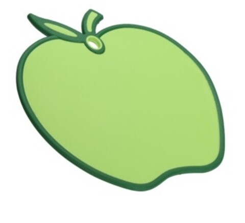 Apple Vágódeszka, 28x30x8 cm, polipropilén, zöld