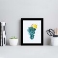 Tablou decorativ, Alpha Wall, Grapes, 23x28 cm