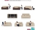 Bi-stretch kanapé huzat, Belmarti, Vienna, 3 személyes, jacquard anyag, narancssárga