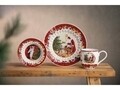 Tálalótál, Villeroy & Boch, Toy's Fantasy Santa ajándékok, 25 cm, prémium porcelán, kézzel festett