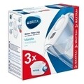 Brita szűrőpohár, Marella MAXTRA +, műanyag, 2,4 L, Starter Pack + 3 szűrő, fehér