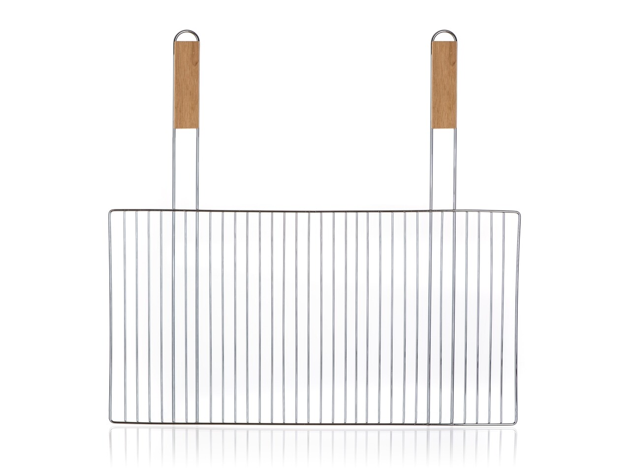 BBQ Rack Grill, Happy Green, 57x55x1,5 Cm, Szénacél / Fa