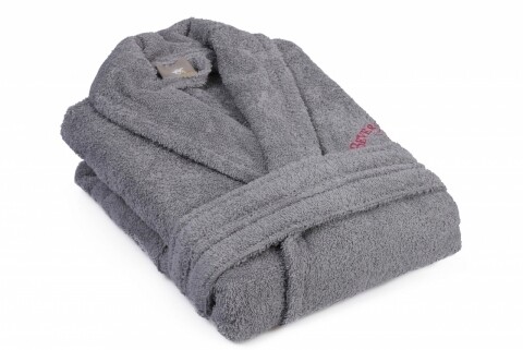 Uniszex fürdőköpeny, Beverly Hills Polo Club, 100% pamut, L / XL, szürke