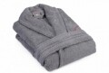 Uniszex fürdőköpeny, Beverly Hills Polo Club, 100% pamut, L / XL, szürke