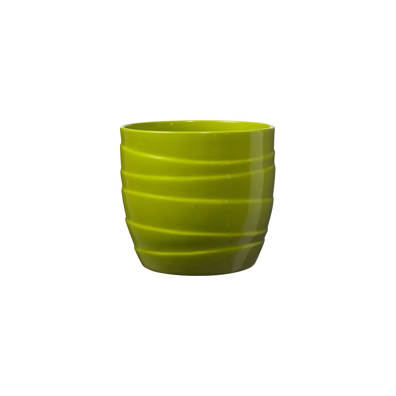 Ghiveci Barletta, ceramica, verde, 19 cm