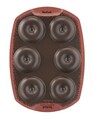 Forma de copt mini gogosi, Tefal, PerfectBake J5734602, 21 x 29 cm, aluminiu reciclat, negru/maro