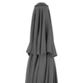 Calpe Kerek napernyő forgókarral, H.250 D.300 cm, alumínium, fekete/szürke