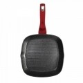 Grill serpenyő, Berlinger Haus, 28 cm, kovácsolt alumínium és márvány, Burgundia