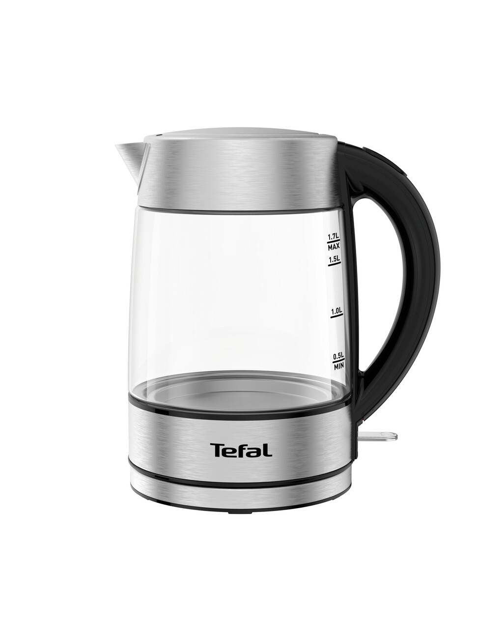 Elektromos vízforraló, Tefal, 1,7 L, üveg / rozsdamentes acél