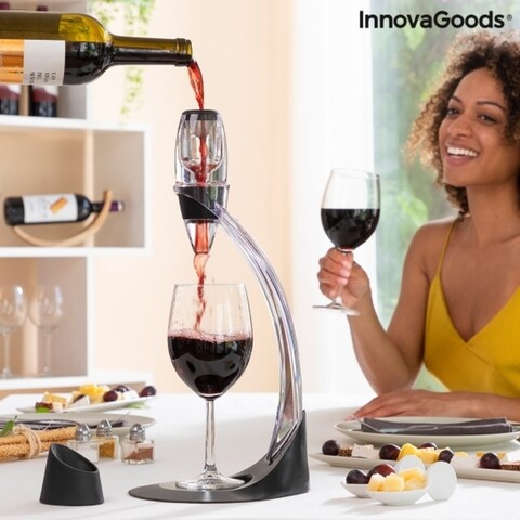 Winair InnovaGoods Professzionális borszellőztető tartóval és csepegésgátló talppal