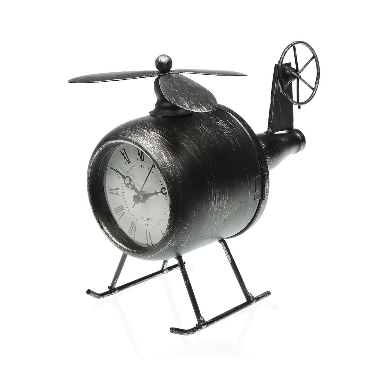 Helicopter Asztali óra, Versa, 19.5 x 12.5 x 17.5 cm, fém
