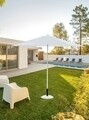 Umbrela pentru gradina / terasa, Delfi, Bizzotto, Ø 270 cm, stalp Ø 38 mm, otel/poliester