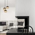Kandalló csillár MR - 868, Opviq, 50 x 113 cm, 3 x E27, 100 W, fekete / méz
