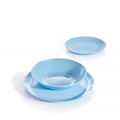 Luminarc 18 darabos Étkészlet, Blue Diwali, opál, kék
