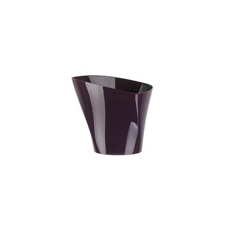 Virágcserép Twister 17 cm, műanyag, sötétlila