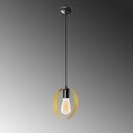 Opviq Halka csillár, 20x113 cm, E27, 100 W, fekete / arany