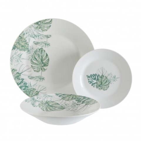 Exotic Leaves 18 darabos Étkészlet, Versa, porcelán