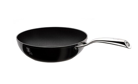 Wok Berlinger Haus serpenyő, 28 cm, kovácsolt alumínium és márvány, Black Royal