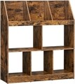 Cubby Könyvespolc Vasagle, 90 x 28 x 100 cm, rétegelt lemez / acél, rusztikus barna