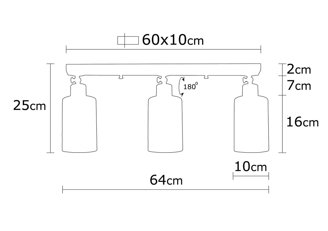 Balcova N-341 Csillár, Noor, 25 X 64 Cm, 3 X E27, 100 W, Ezüst