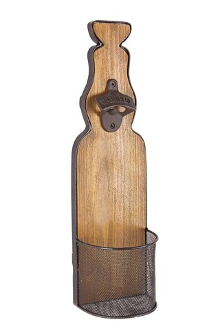 Bizzotto Falra rögzíthető sörnyitó, 12x9x40 cm, fenyőfa